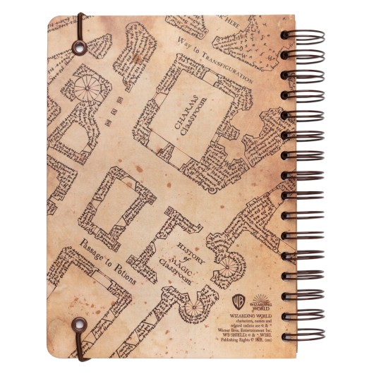 CUADERNO TAPA FORRADA A5 HARRY POTTER THE MARAUDER'S MAP