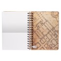 CUADERNO TAPA FORRADA A5 HARRY POTTER THE MARAUDER'S MAP