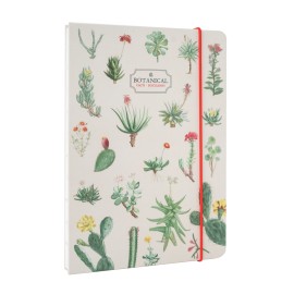 CUADERNO ENCUADERNACION ARTESANAL A5 BOTANICAL CACTI AND SUCCULENTS KOKONOTE