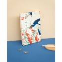 CUADERNO ENCUADERNACION ARTESANAL A5 JAPANESE FLYCATCHERS KOKONOTE