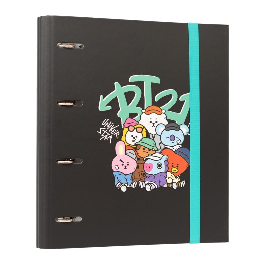 CARPETA 4 ANILLAS PREMIUM BT21 STREET MOOD