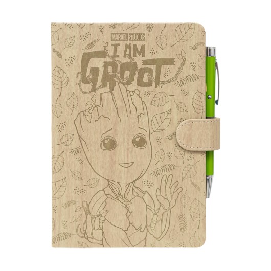 CUADERNO PREMIUM A5 CON BOLIGRAFO PROYECTOR MARVEL GROOT