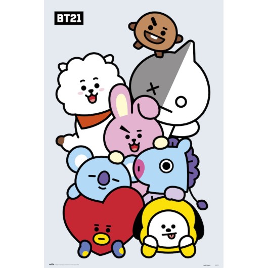 POSTER BT21 PERSONAJES