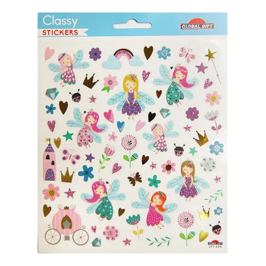 PEGATINAS CLASSY HADAS DEL BOSQUE GLITTER