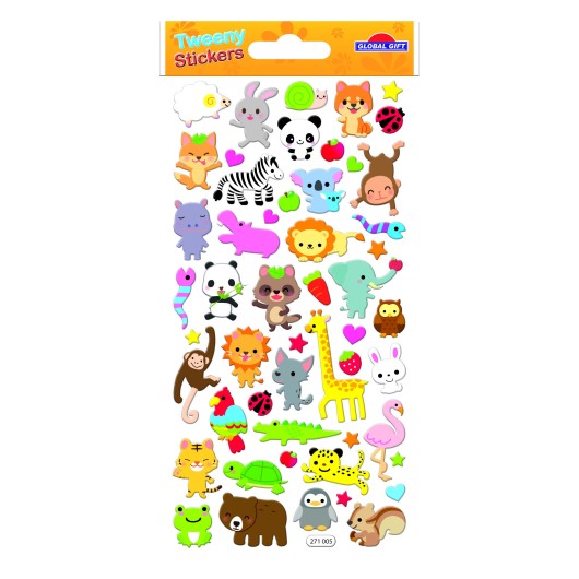 PEGATINAS TWEENY FOAMY ANIMALES