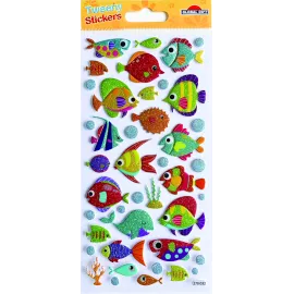 PEGATINAS TWEENY FOAMY PECES GLITTER