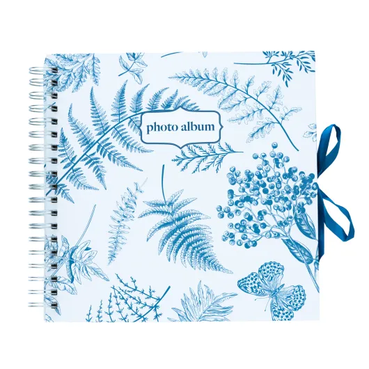 SCRAPBOOK ALBUM FOTO 26X26 CM 40 PAGINAS BLUE NATURE