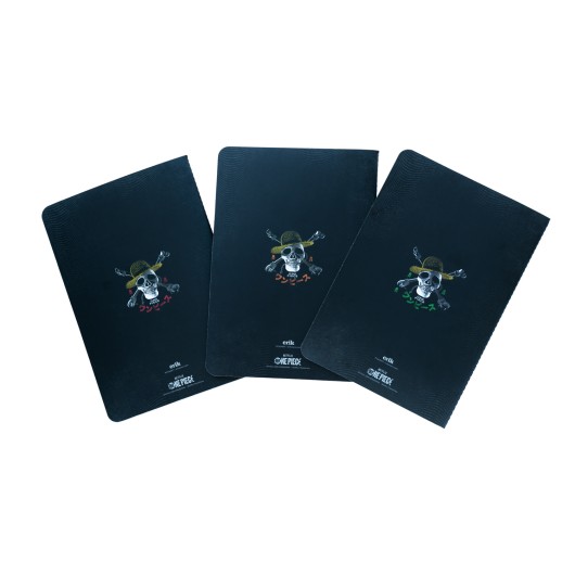 PACK 3 CUADERNOS A5 ONE PIECE NETFLIX - MONKEY D. LUFFY, RORONOA ZORO Y NAMI