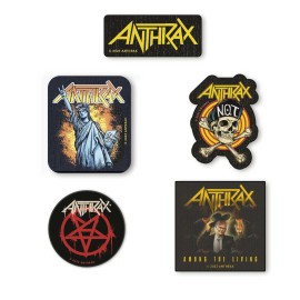 SET DE 5 PARCHES ANTHRAX 2