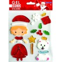 PRINCESS CHRISTMAS DECORATIVE GEL STICKERS