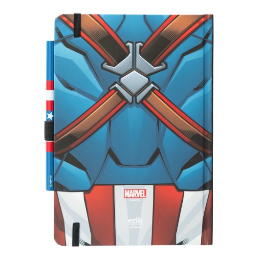 MARVEL CAPTAIN AMERICA - UNIFORM A5 PREMIUM NOTEBOOK WITH PEN