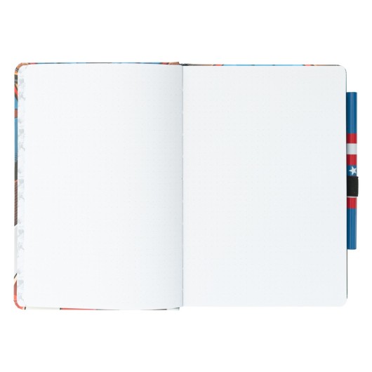 MARVEL CAPTAIN AMERICA - UNIFORM A5 PREMIUM NOTEBOOK WITH PEN