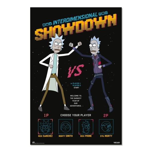 RICK & MORTY INTERDIMENSIONAL SHOWDOWN POSTER