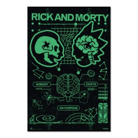 RICK & MORTY NOBODY EXIST ON PURPOSE POSTER 