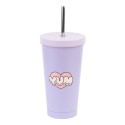 PUSHEEN MOMENTS STEEL TUMBLER WITH STRAW