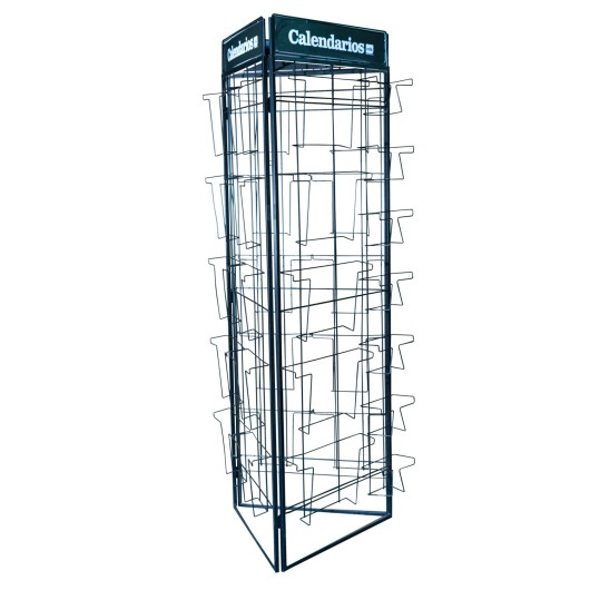  TRIANGULAR SCREEN CALENDARS DISPLAY 30X30/A3/DELUXE BLACK (NO MERCHANDISE) 