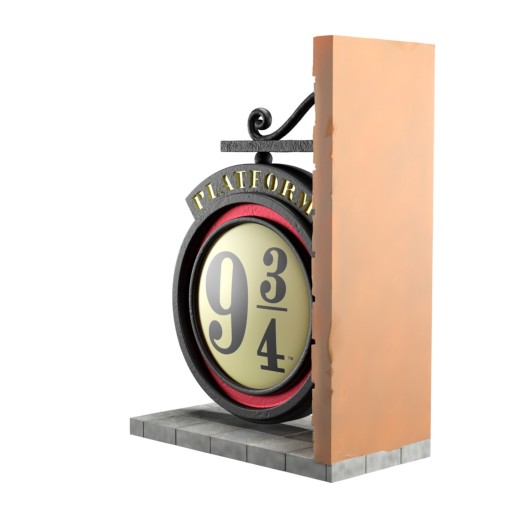 HARRY POTTER PLATFORM 9 3/4 BOOKENDS
