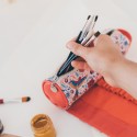 FRIDA KAHLO VIVA LA VIDA ROLL-UP PENCIL CASE