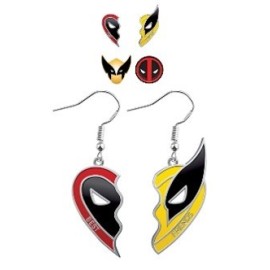MARVEL DEADPOOL AND WOLVERINE SET OF 3 EARRINGS