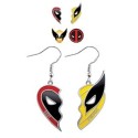 MARVEL DEADPOOL AND WOLVERINE SET OF 3 EARRINGS