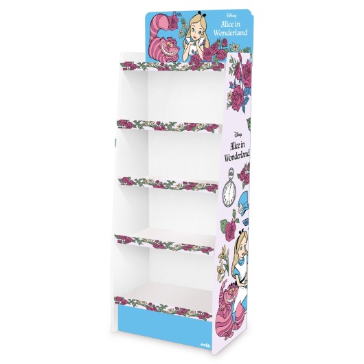DISPLAY STAND 1/4 PALLET CARDBOARD 5 SHELVES ALICIA EN EL PAIS DE LAS MARAVILLAS NO PRODUCTS