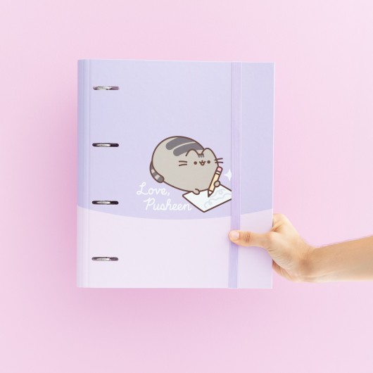 PUSHEEN MOMENTS 4 RING BINDER