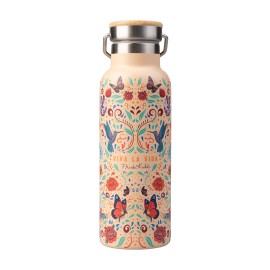 FRIDA KAHLO VIVA LA VIDA STEEL BOTTLE WITH HANDLE