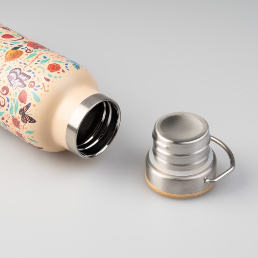 FRIDA KAHLO VIVA LA VIDA STEEL BOTTLE WITH HANDLE