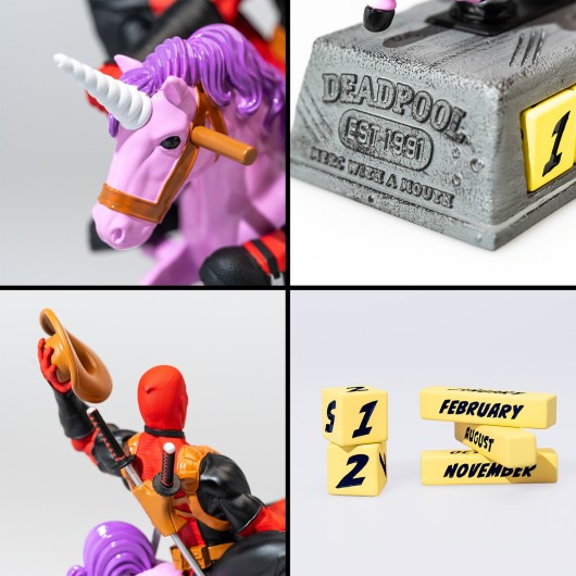 MARVEL DEADPOOL 3D PERPETUAL CALENDAR