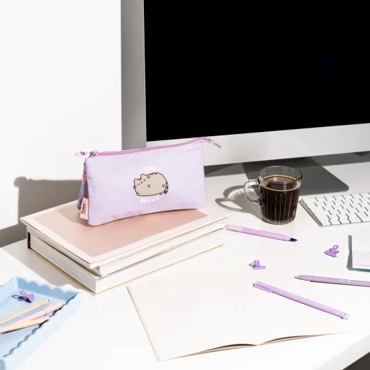 PUSHEEN MOMENTS 3 COMPARTMENT CASE