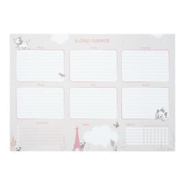 DISNEY BONJOUR MARIE A4 WEEKLY PLANNER NOTEPAD