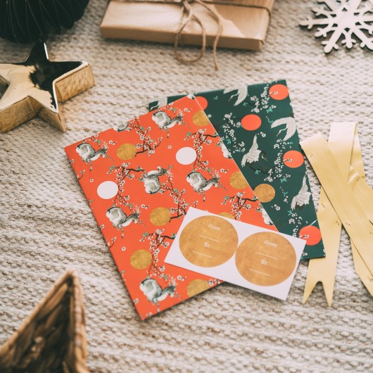 JAPANESE WRAPPING PAPER SET