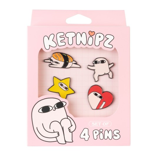 KETNIPZ SET OF 4 PINS