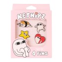 KETNIPZ SET OF 4 PINS