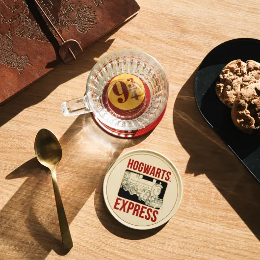 SET OF 2 HARRY POTTER PLATFORM 9 3/4 COASTERS