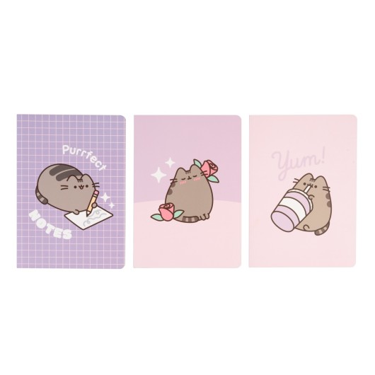 PUSHEEN MOMENTS PACK OF 3 A5 NOTEBOOKS