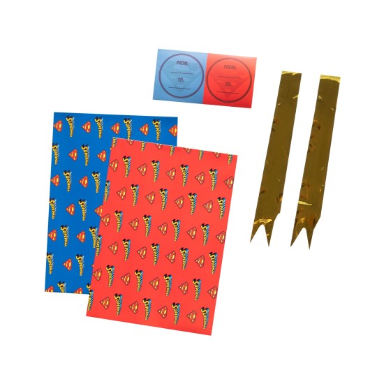 SUPERMAN WRAPPING PAPER SET