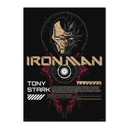 MARVEL IRON MAN LUMINESCENT POSTER