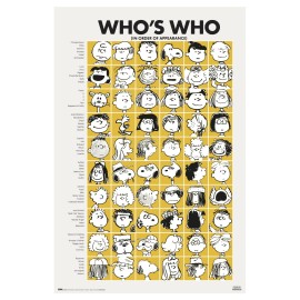 SNOOPY WHO S WHO POSTER