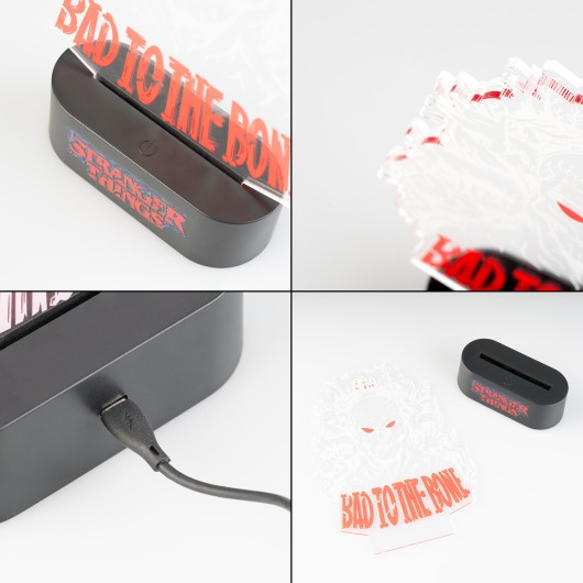 STRANGER THINGS BAD TO THE BONE LED TABLE LAMP