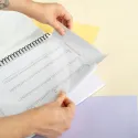 MEOW MEOW WEIRD CATS BINDER WITH PLASTIC SLEEVES