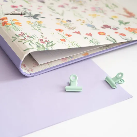 WILD FLOWERS 2 RING BINDER
