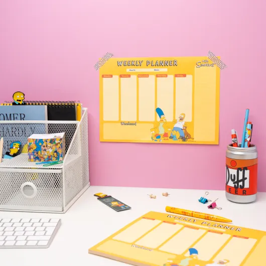THE SIMPSONS A4 WEEKLY PLANNER