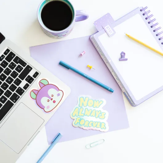 BT21 THE JOURNEY MANG PACK OF 2 VINYL STICKERS