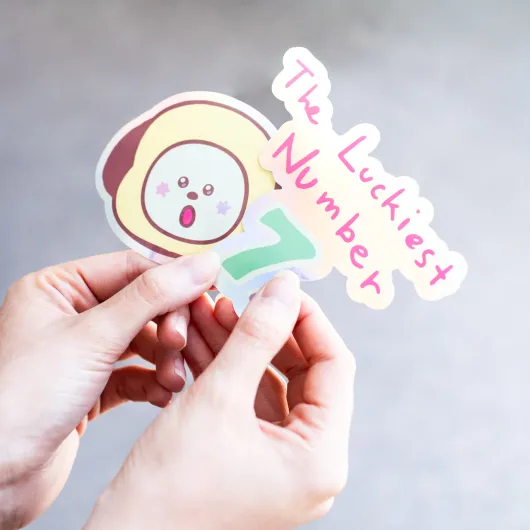 BT21 THE JOURNEY CHIMMY PACK OF 2 VINYL STICKERS