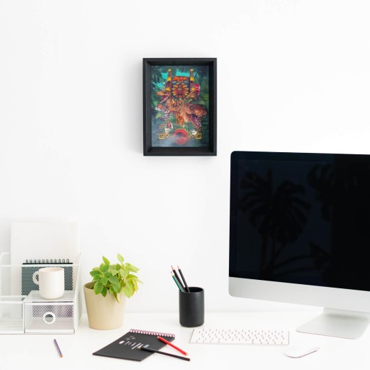 FRAMED LENTICULAR PRINT JURASSIC PARK
