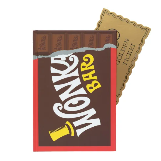 WILLY WONKA WONKA BAR A5 PREMIUM NOTEBOOK WITH GIFT BOX