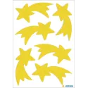 STICKER MAGIC CHRISTMAS STAR,FELT YELLOW
