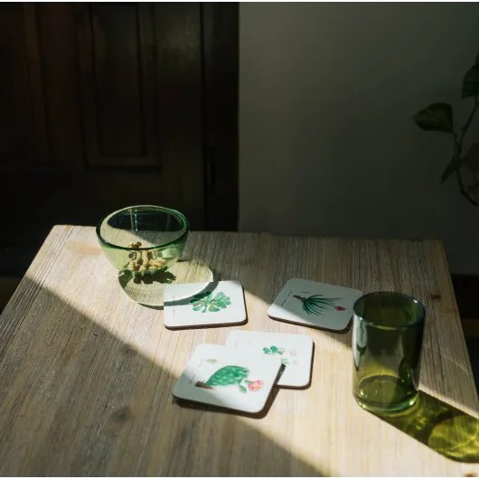 BOTANICAL CACTI SET OF 4 COASTERS
