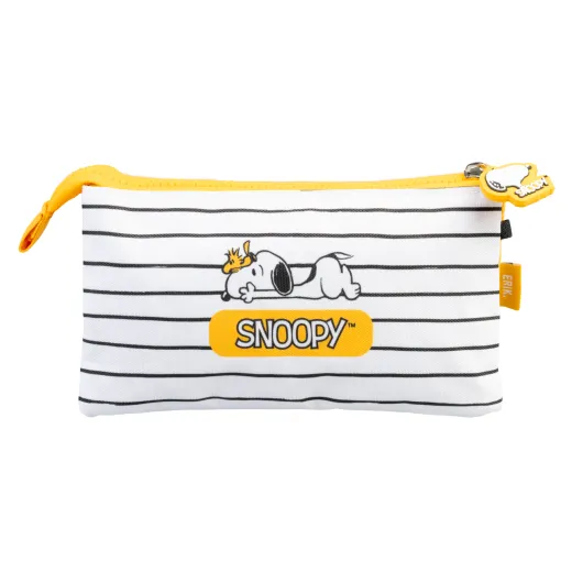 SNOOPY LAZY DAYS 3 COMPARTMENT CASE